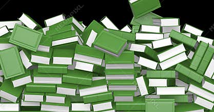 Falling books concept