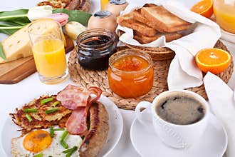 Traditional Manhattan brunch