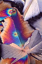 Citric acid in polarized light