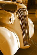 vintage old car antique grill