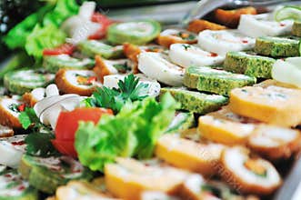 Buffet food