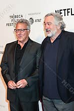 Actors Dustin Hoffman and Robert De Niro