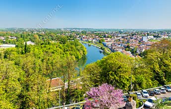 The Charente River at Angouleme, France