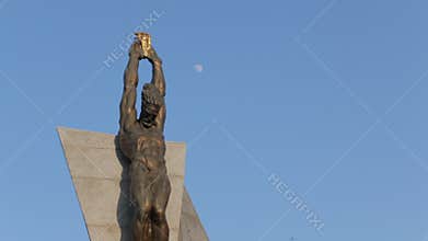 Monument of Prometheus and Moon