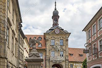 The historical town hall of Bamberg, Germany