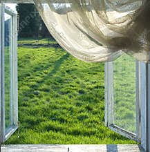 Open window