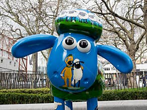 Aardmen's Shaun the Sheep Characters on display around London