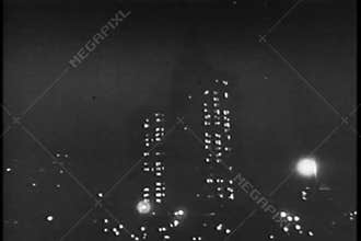 Montage - New York City at night
