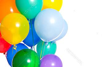 Party Balloons on white