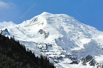 Mont Blanc from Chamonix