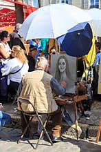 Artist at work