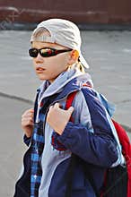Boy in black sunglasses