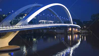 Lyon city and Rhone river