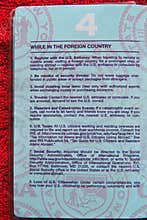 US Passport Warnings - 2006