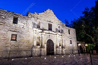 The Historic Alamo, San Antonio, Texas.