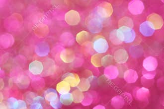 Pink, purple, white, yellow and turquoise soft lights abstract background