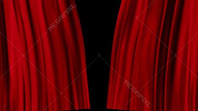 Red Curtains open