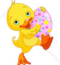 Easter Duckling Carry Egg