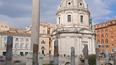 Basilica Ulpia, Forum Traiano, Roma, Italy