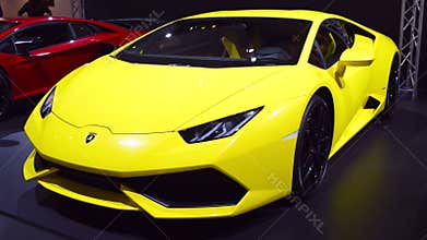 Lamborghini Huracan sports car front view
