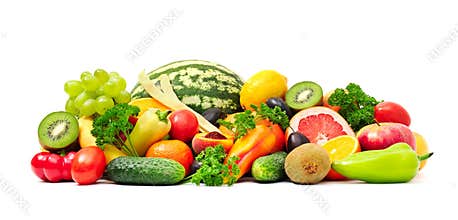 Collection fruit and vegetables