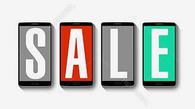 Promotion of Sale, Discount 80%, effective sale alarm.