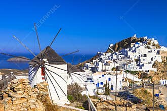 Serifos island, view of Hora village