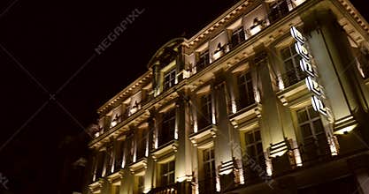 Luxury hotel facade