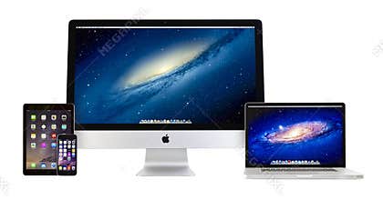 Apple iMac 27 inch, Macbook Pro, iPad Air 2 and iPhone 6