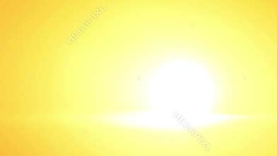 Bright sunrise skies