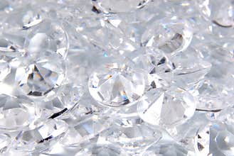 Close up of the diamonds
