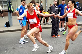 Track-and-field relay