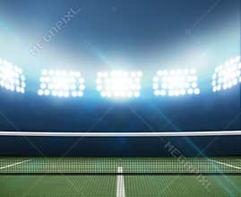 Stadium And Tennis Court