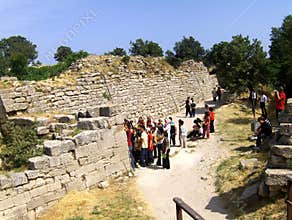 Walls in Troy, the legendary town of Homer
