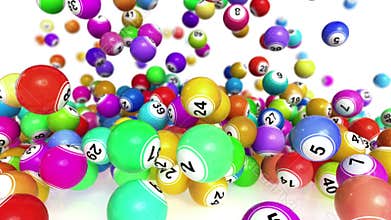 Falling Lotto/Bingo Balls animation