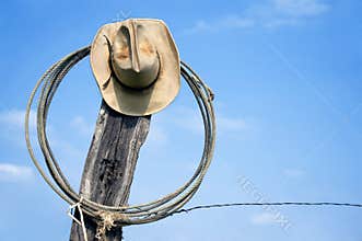 Cowboy Hat and Lasso