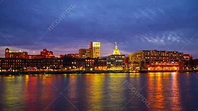 Savannah Georgia Cityscape