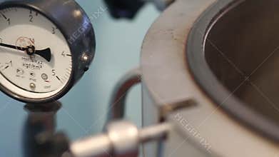 Autoclave in a medical laboratory