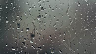 Rain Drops On Window