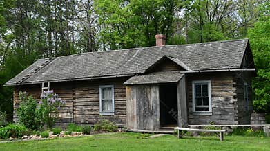 Old Vintage Log Cabin Farm