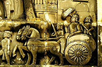 KIng Ashoka with his troops