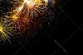 Firework burst background