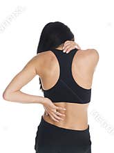 Woman - neck and back pain