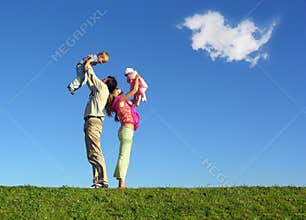 Family with two children