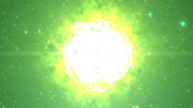Number countdown animation from 5 to 0 with lightning and thunder bolt blasting shockwave effect particle used for introduction ti
