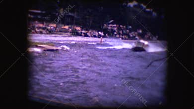 8mm footage of Water Skiers Performing at Cypress Gardens