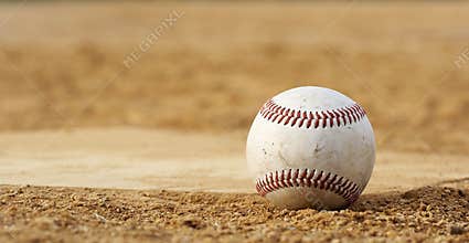 Baseball at rest