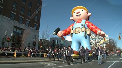 Bob the Builder balloon at parade