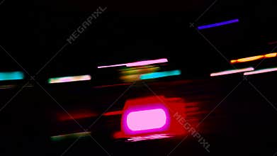 Blurred night lights