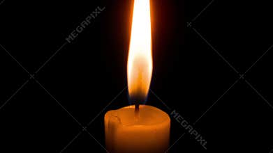 A candle burns timelapse